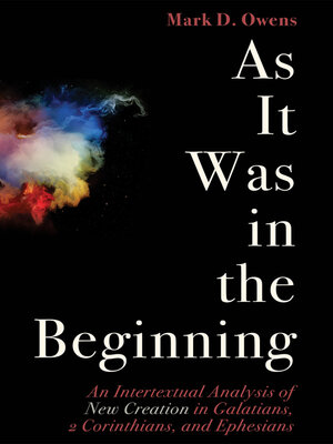 cover image of As It Was in the Beginning